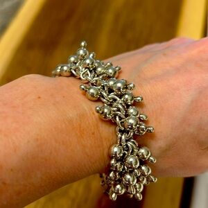 Exquisite Silpada sterling silver bracelet. Toggle clasp for ease.